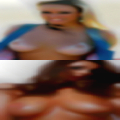 Naked girls horsing around