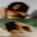 Nude girls with white water